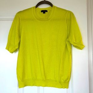 J Crew neon lightweight sweater.